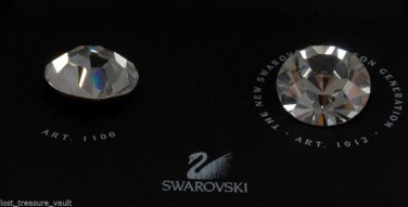 NEW Swarovski Chaton Generation Art 1012 Large 24 MM Rhinestone Pair New in Box