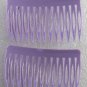 Vintage Purple Plastic Hair Comb Pair Hair Accessorie