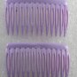 Vintage Purple Plastic Hair Comb Pair Hair Accessorie