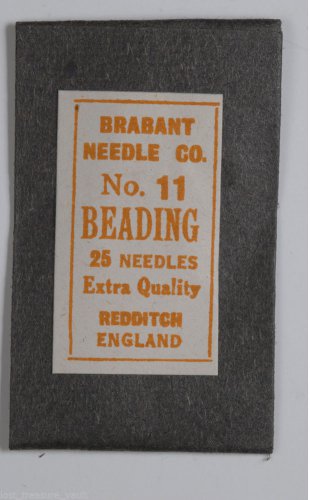 VINTAGE BRABANT NO. 11 BEADING NEEDLES ENGLAND New in Package