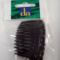 Da Basic Black PLastic Hair CombsPair Hair Accessories Clips New in Package