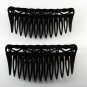 Da Basic Black PLastic Hair CombsPair Hair Accessories Clips New in Package