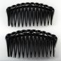 Da Basic Black PLastic Hair CombsPair Hair Accessories Clips New in Package