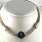 Vintage Silver Mesh Slide Adjustable Pendant Choker Necklace Jewelry
