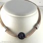 Vintage Silver Mesh Slide Adjustable Pendant Choker Necklace Jewelry