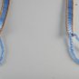 Vintage Barefoot Blue Beaded Footless Sandal Pair Beach Party Wear