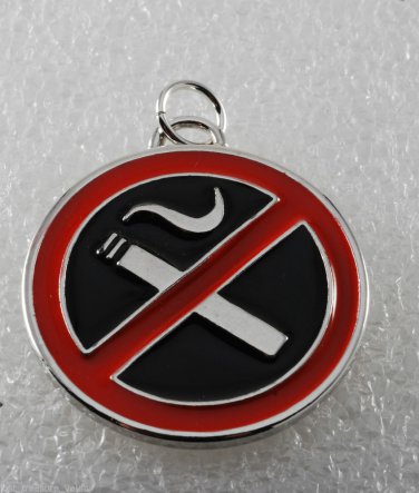 VintageTraditional Round Collectible No Smoking Pendant Jewelry  Necklace Making