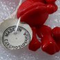 Vintage Czech Red Glass Pinch Bone Bead Strand