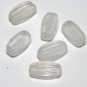 Vintage Clear Drilled Through Glass Bead Findings 6