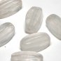 Vintage Clear Drilled Through Glass Bead Findings 6