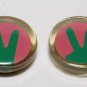 Vintage Nony New York Acrylic Peace Finger Button Cover