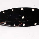 Vintage Black White Dot 70's Allegro Hair Barrette