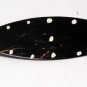 Vintage Black White Dot 70's Allegro Hair Barrette