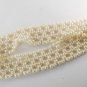 Vintage Plastic Faux Pearl Head Band Hair Accessorie Elastic Stretchy