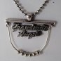 Beaded Chain Necklace Grandmas Angels Charm Pendant Silver Tone Metal