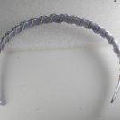 Vintage Lilac Headband Made in Hong Kong Gold Metal Wire Wrapped Hair Accessory