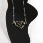 Vintage Heliotrope Ball Heart Silver Metal Ankle Bracelet Jewelry