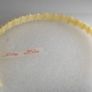Vintage Off White Headband Made in Hong Kong Gold Metal Wire Wrapped Hair Access