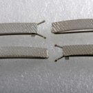 Vintage Hair Barrettes Set of 4 Silver TOne Metal Streak Hair Accessorie