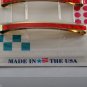 Retro 1989 Goody Stay Tight Barrettes Pair New in Package Red Hologram Gold Tone