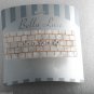 Bella Luxe Pearlized Plastic Hair Barrette Rectangle Rhinestone New on Card