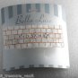 Bella Luxe Pearlized Plastic Hair Barrette Rectangle Rhinestone New on Card