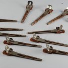 Vintage Silver Copper France Hair Clip Barrette Hair Accessorie Dozen 12