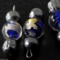 LTV Vintage Venitian Murano Style Glass Bead Dangles Jewelry Making Set of 4