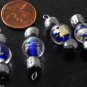 LTV Vintage Venitian Murano Style Glass Bead Dangles Jewelry Making Set of 4