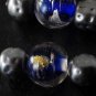 LTV Vintage Venitian Murano Style Glass Bead Dangles Jewelry Making Set of 4