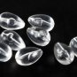 Vintage Acrylic Plastic Beads Bubble Drop Drilled Through Lot of 8 Jewelry