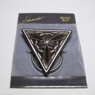 Vintage Eduardo Scarf Clip Silver Metal NOC Triangle Geometric Scarf Accessorie