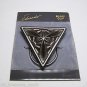 Vintage Eduardo Scarf Clip Silver Metal NOC Triangle Geometric Scarf Accessorie