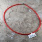 Vintage Red Rubber Necklace Silver 925 Tarnished Clasp Choker Jewelry
