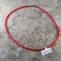 Vintage Red Rubber Necklace Silver 925 Tarnished Clasp Choker Jewelry