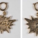 D.A.R.E. DARE PENDANT ZIPPER CLIP GOLD TONE METAL USA