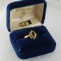 ALLISON REED COCKTAIL RING BLUE SAPPHIRE CUBIC ZIRCONIA JEWELRY Sz 8