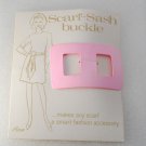 Vintage 60's Nemo Scarf Sash Buckle Rectangle Pink  Accessory New On Card
