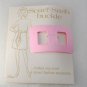 Vintage 60's Nemo Scarf Sash Buckle Rectangle Pink  Accessory New On Card