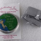 Sophisticated Ladies Mirror & Pouch Anne Gibbons 2004 Green