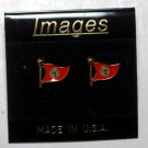 Vintage Images USA #1 Flag Earrings Pierced Jewelry