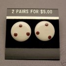 MONTGOMERY WARD METAL PIERCED EARRRING JEWELRY VINTAGE