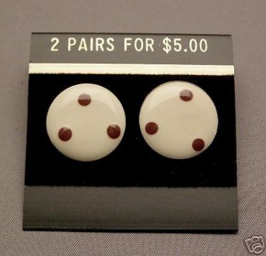 MONTGOMERY WARD METAL PIERCED EARRRING JEWELRY VINTAGE