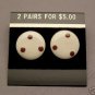 MONTGOMERY WARD METAL PIERCED EARRRING JEWELRY VINTAGE