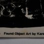Scrap Wear Found Object ARt By Karen Karch Pin Brooch Jewelry Silver Tone Metal