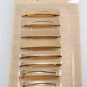 Vintage Tip Top Hair Barrette Card of 8 Made in USA Faberge Spring Back NOC