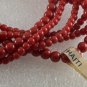 Vintage Bracelet Red Plastic Bead 6 Strand Made in Haiti Jewelry 7 1/2"