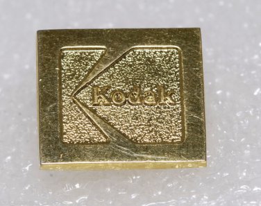 Vintage Gold Plated Brass Kodak Pin