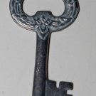 Vintage Silver Tone Metal Skeleton Key Large Pendant