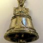 Vintage God Bless America Gold Tone Bell Necklace Jewel